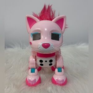 Pink Interactive Cat Toy - Spin Master Zoomer Meowzies interactive robo cat.